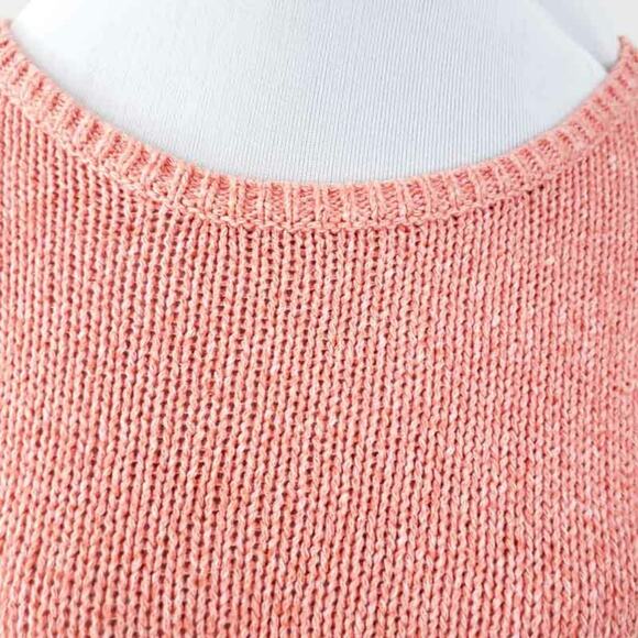 J. Jill Sweater Orange Long Small Missy Cotton Spring Color Excellent Condition - Picture 3 of 7